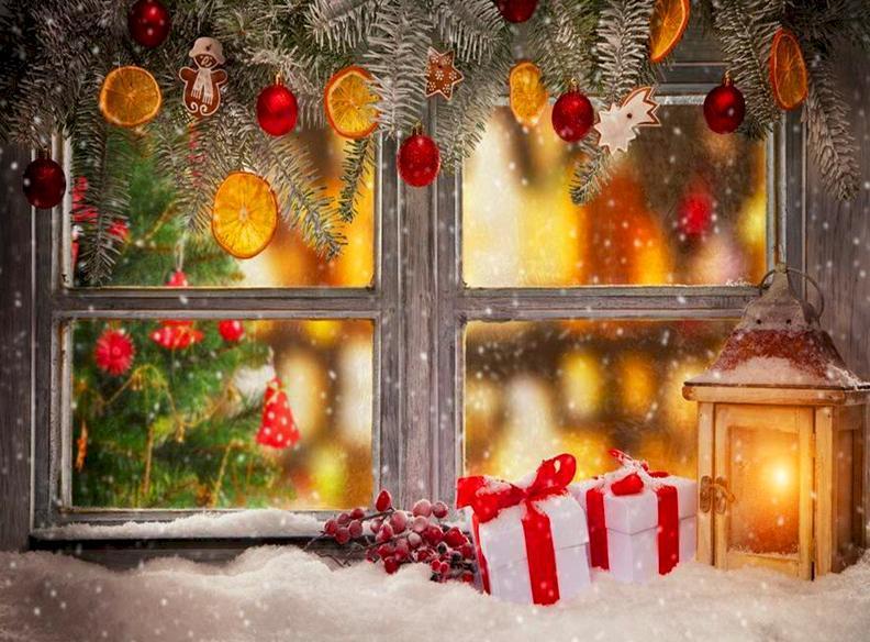 Weihnachtsfenster Malen nach Zahlen