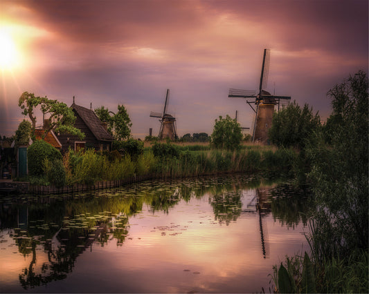 Windmühle  Malen nach Zahlen