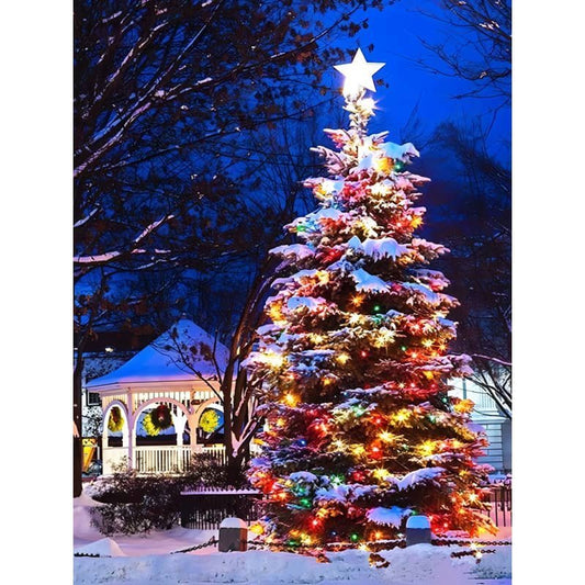 Weihnachtsbaum Malen nach Zahlen