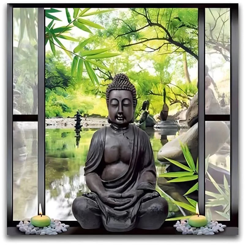 Buddha-Figur  Malen nach Zahlen